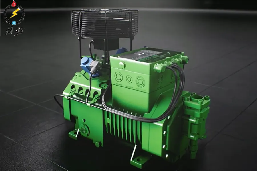 عملکرد فنی و چرخه کاری کمپرسور پیستونی بیتزر مدل 4DES-7Y-40S