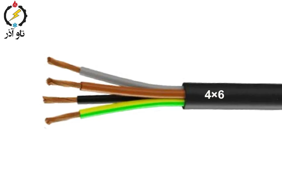 کابل افشان مسی 6 × 4 افشار نژاد خراسان (1 متر)