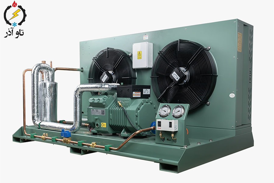 کمپرسور، کندانسور و اواپراتور سردخانه زیرصفری 25 تن