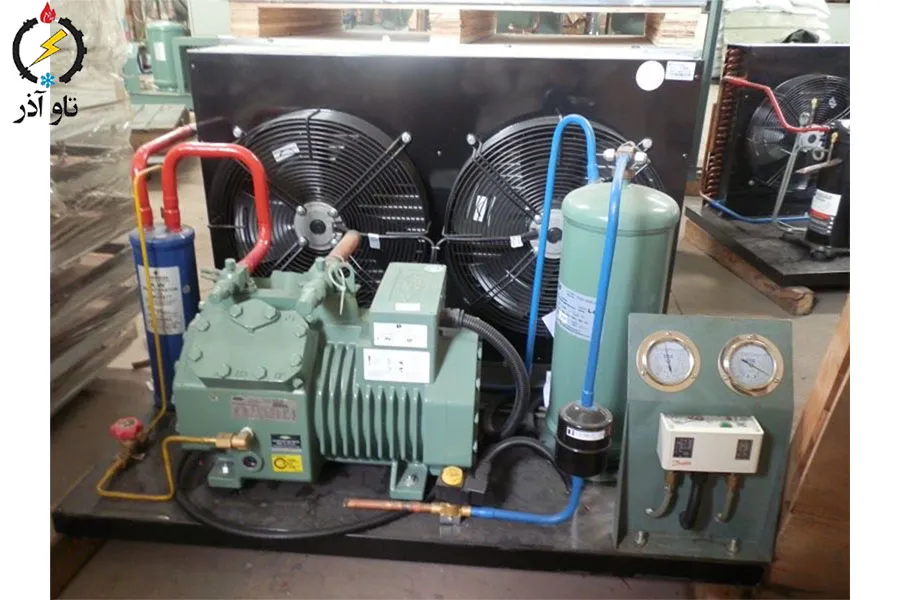 کمپرسور، کندانسور و اواپراتور سردخانه زیرصفری 15 تن