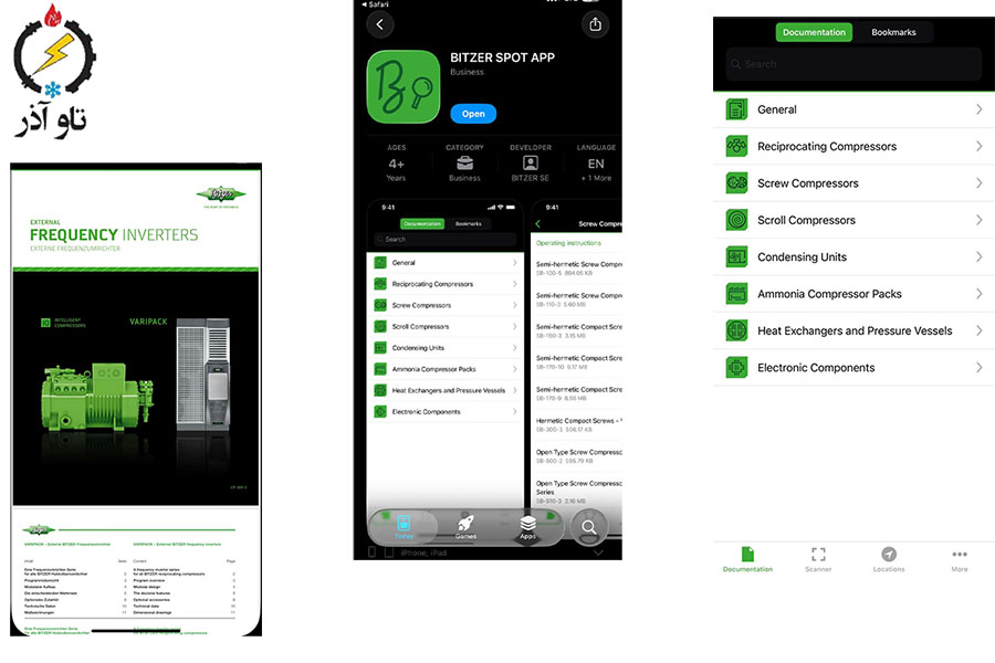 گام دوم — تست با اپ رسمی Bitzer (SPOT / myBITZER)
