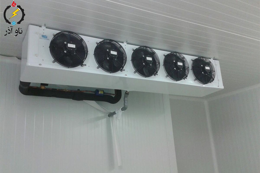 ۳) اواپراتور و فن‌کویل (Evaporator / Fan Coil)