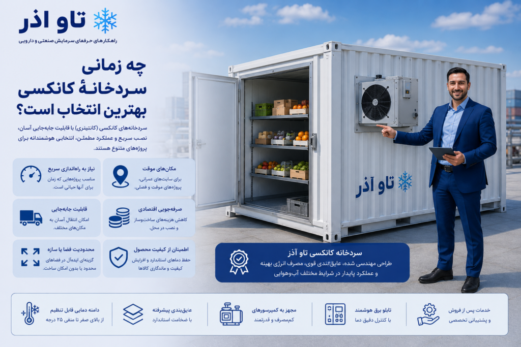 چه زمانی سردخانهٔ کانکسی بهترین انتخاب است؟