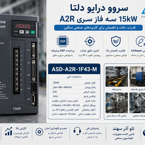 سروو درایو 15 کیلووات سه فاز دلتا
